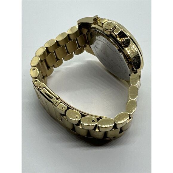 Michael Kors Bradshaw MK5605 Women Gold Stainless Steel Analog Dial Watch JNA685 - Picture 10 of 11